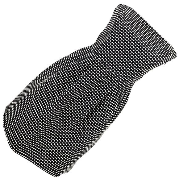 RACHEL ROY! TINY HEART WEAVE! BLACK, CREAM STRAPLESS DRESS, GOWN! POCKETS! SZ 8 - Picture 1 of 9